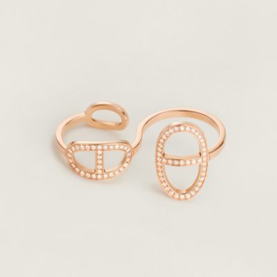 Chaine d'ancre Enchainee ring, small model | Hermès USA